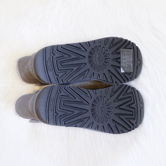 UGG Women’s Classic UGG Gem Mini Soft Amethyst Suede Boots - Picture 8 of 9